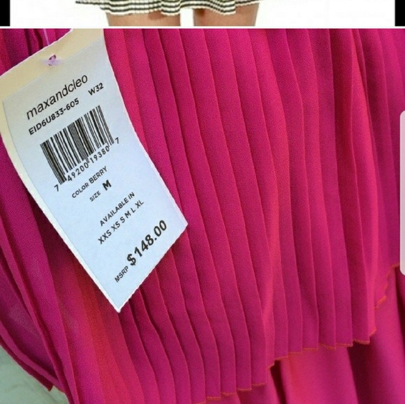 Max & Cleo Hot Pink Strapless Dress - Picture 3 of 3